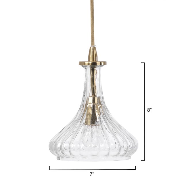 Jamie Young Isabella Glass Carafe Pendant For Sale In Los Angeles - Image 6 of 6