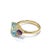 Not Yet Made - Made To Order Bochic “Orient” Blue Topaz & Amethyst Ring Set In 18K Gold & Silver For Sale - Image 5 of 11