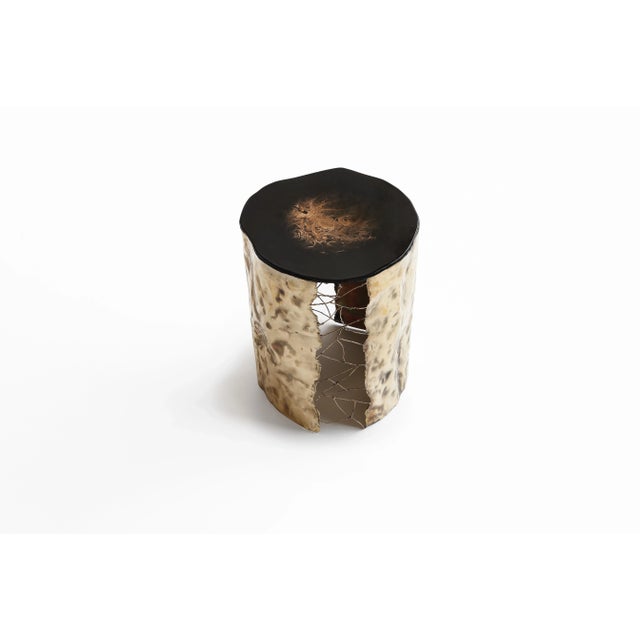 Tree Brass Table from Dal Furlo, in New conditions. Designed from 2000 Imprinted by Maker