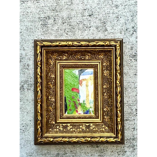 Vintage Framed Abstract Oil Painting For Sale - Image 4 of 12