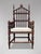 A Handsome, Colourful Scandinavian Country Throne Armchair An early 19th-century Scandinavian turned armchair, probably...