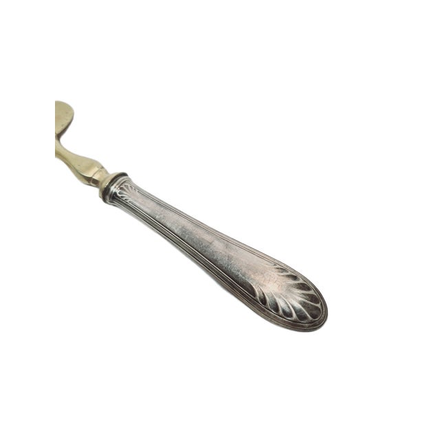 Metal Eclectic Silver Plated Cake Shoulder, 1900s For Sale - Image 7 of 8