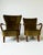 This elegant pair of Danish lounge chairs is attributed to Alfred Christensen and dates to the mid-20th century. The...