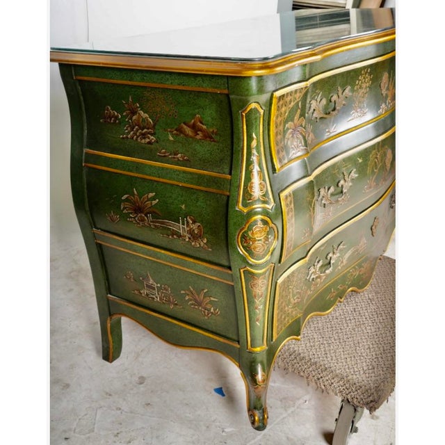 Contemporary Contemporary John Widdicomb Louis XV-Style Chinoiserie Commode For Sale - Image 3 of 11