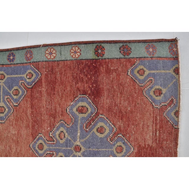 Textile Vintage Anatolian Kurdish Wool Runner For Sale - Image 7 of 10