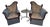 Two Mohair Fireside Art Deco Armchairs by James Mont Circa 1940 Featured in New York Times Magazine For Sale