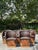 Vintage Boho Leather Equipale Chairs - Set of 5 For Sale - Image 9 of 12