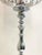 1970s Italian 1970s Chrome "Turned Wood" Style Candlestick Floor Lamp For Sale - Image 5 of 12