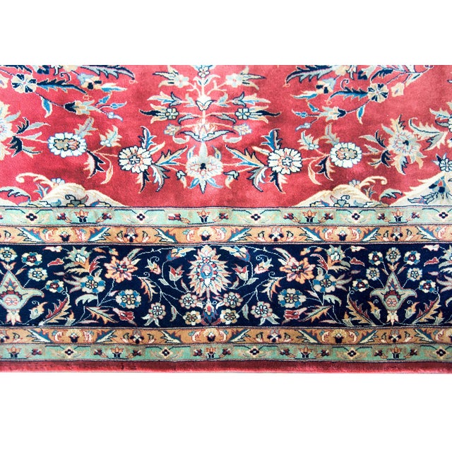 Vintage Indian Tabriz-Style Rug For Sale - Image 10 of 15