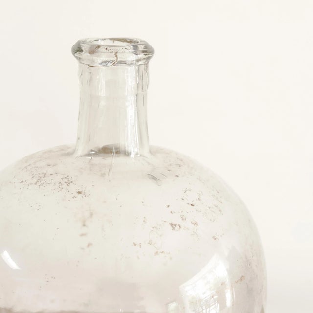 Large vintage lab glass with narrow spout top.