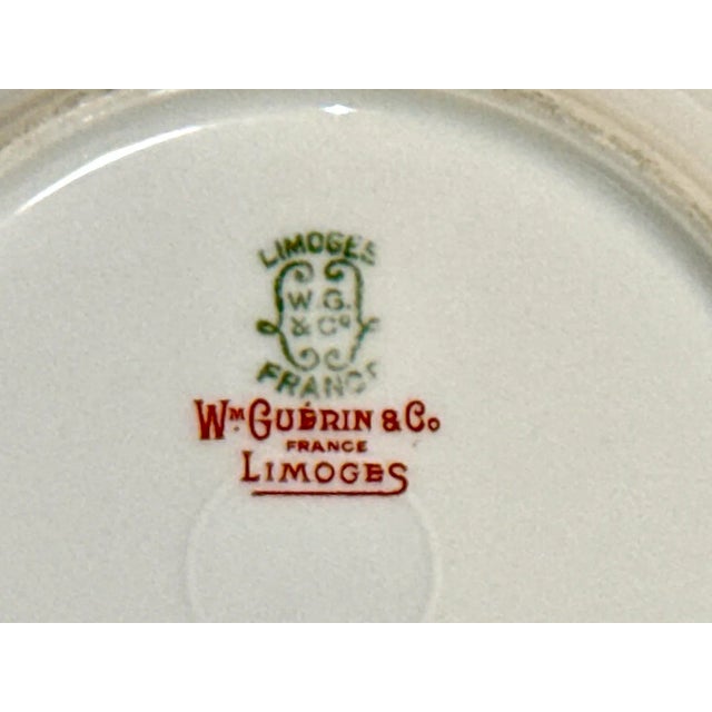 Ceramic Limoges France Bird of Paradise Dessert Plates - Set of 6 For Sale - Image 7 of 7