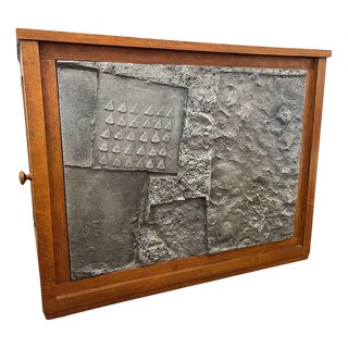 Mid-Century Modern Sideboard in Aluminium and Cane, 1970s For Sale