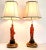 Borghese Lamp Pair by Borghese 1960s Signed & Restored - New Shades For Sale - Image 4 of 18