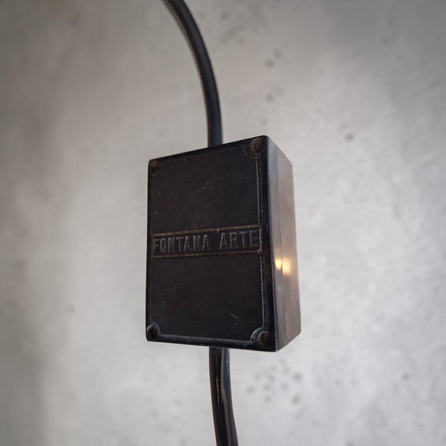 Metal Mongolfiera Table Lamp by Gianni Celada for Fontana Arte, Italy, 1960s For Sale - Image 7 of 8