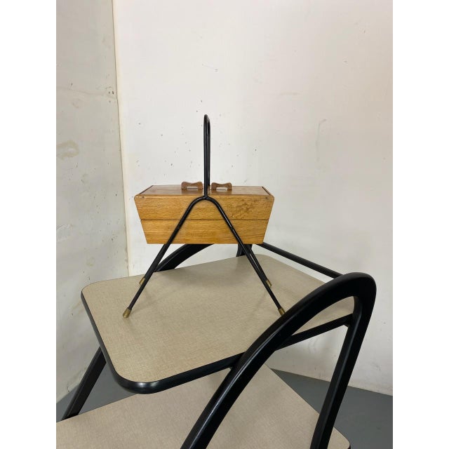 Vintage Mid-Century Sewing Box, 1950s For Sale - Image 5 of 9