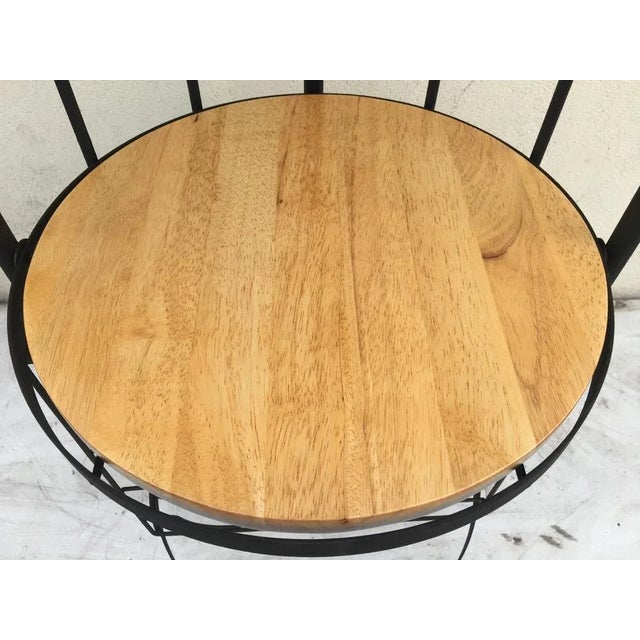 High Loft Style Metal and Wood Bar For Sale - Image 18 of 18