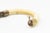 1970s 1970s Bone Bangle Bracelet With Gold-Tone Accents For Sale - Image 5 of 10