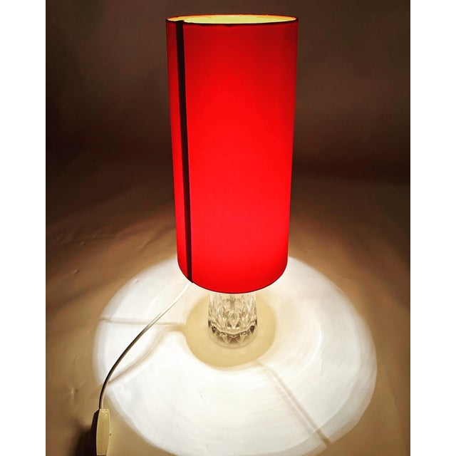 Glass Vintage Table Lamp from Kaiser Leuchten, 1970s For Sale - Image 7 of 10