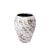 Mid-Century Modernist White and Earth Toned Ceramic Vase For Sale - Image 10 of 10
