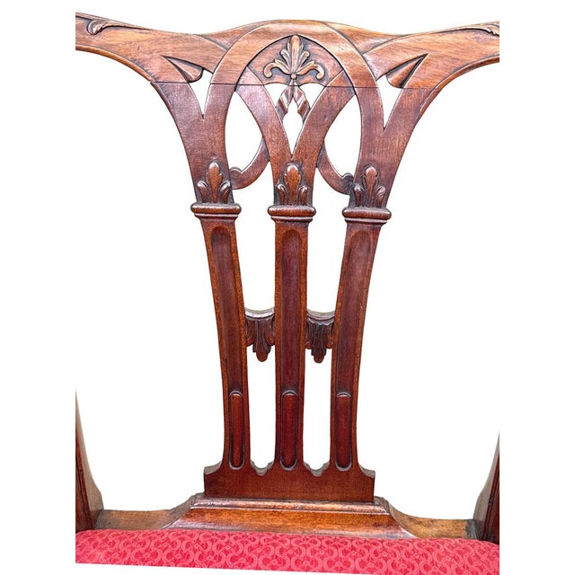 18th Century Chippendale Mahogany Armchair, 1760s For Sale - Image 6 of 9