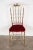 Pair of 1960s Italian Brass Chiavari Side Chairs With Red Velvet Seats For Sale - Image 10 of 12