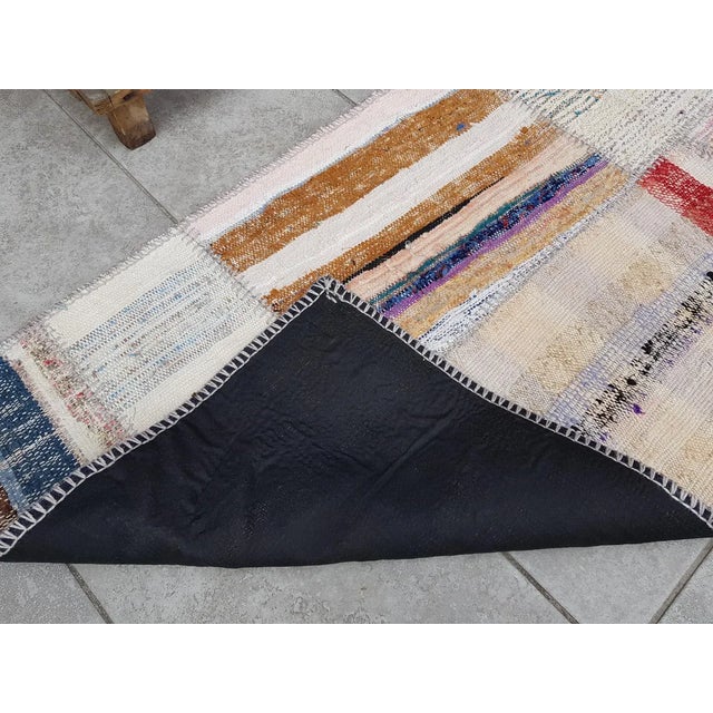 Natural Oushak Vintage Kilim For Sale - Image 10 of 10