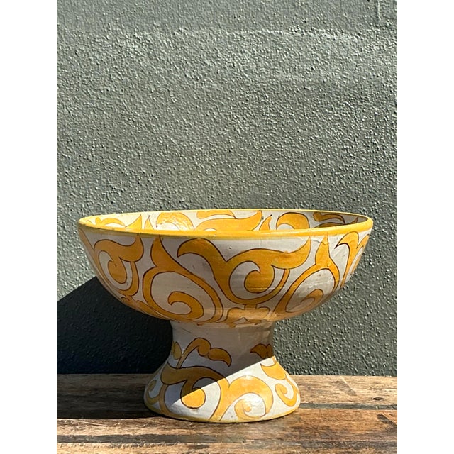 Vintage Italian Glazed Ceramic Bowl For Sale - Image 11 of 12