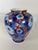 Japanese Vintage Fukugawa Blue and White Chrysanthemums Vase For Sale - Image 3 of 12