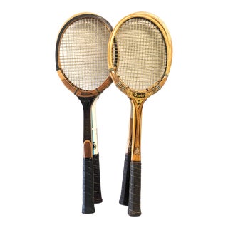 1970s Vintage Tennis Rackets - Set of 4 For Sale