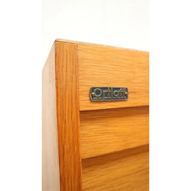 Mid-Century Modern Vintage High Cabinet with Roller Door, 1970s For Sale - Image 3 of 7