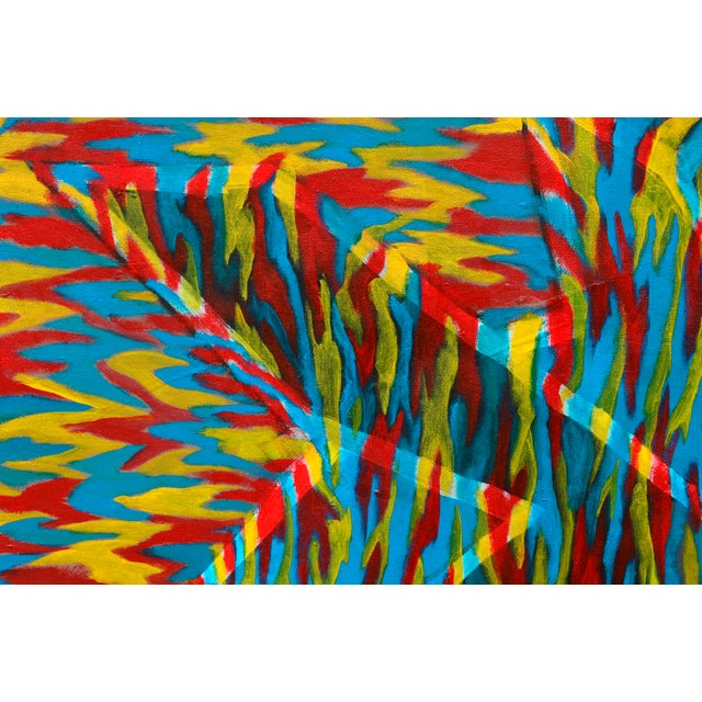 Dynamic Primary Geometric Abstract by Ross H. Pollette For Sale - Image 4 of 5