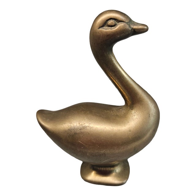 Vintage Sold Brass Duck Figurine For Sale