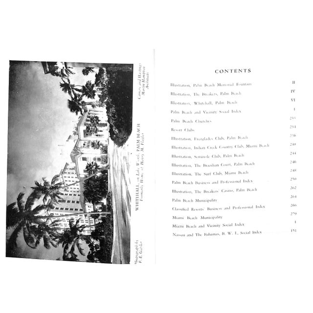 Paper "Social Index Winter Residents and Visitors to Palm Beach/ Miami Beach/ Nassau Vol. 26" 1950 For Sale - Image 7 of 8