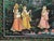 Indian Vintage Original Large Framed Indian Hindu Wedding Painting For Sale - Image 3 of 6