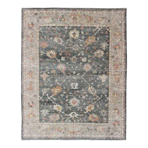 Keivan Woven Arts Angora Oushak Rug in Green 12'1 X 15'
