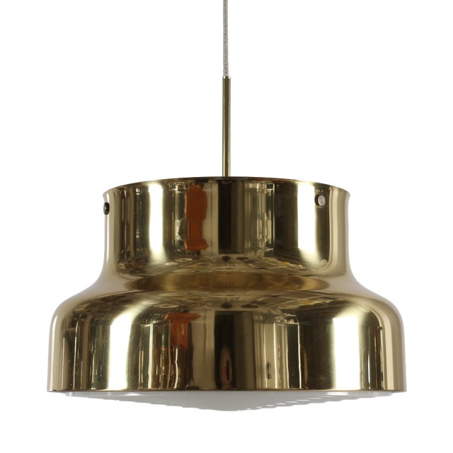 Large Brass Bumling Pendant by Anders Pehrsson for Ateljé Lyktan, Sweden, 1970s For Sale