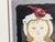 Mid-Century Modern 1959 Jun'ichiro Sekino Pencil-Signed Japanese Woodblock Print, "Young Girl With Two Cardinals" - Framed For Sale - Image 3 of 10