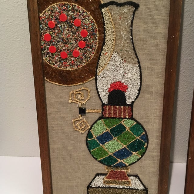 Vintage MidCentury Gravel Art Panels Set of 3 Chairish