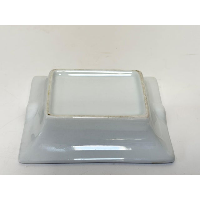 French Porcelain Lion Ashtray Vide-Poche With Gilt Decoration For Sale - Image 9 of 9