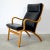 Black Mid 20th Century Bentwood Beech Armchair With Black Leather Attributed to Stouby For Sale - Image 8 of 9