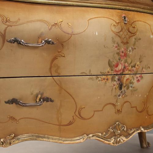 Brown Venetian Chest of Drawers with Mirror For Sale - Image 8 of 12
