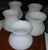 Vintage Hobnail Milk Glass Chandelier or Sconce Shades, Set of 5 For Sale In Naples, FL - Image 6 of 12