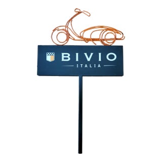 1980s Bivio Road Sign, Italian Winery For Sale