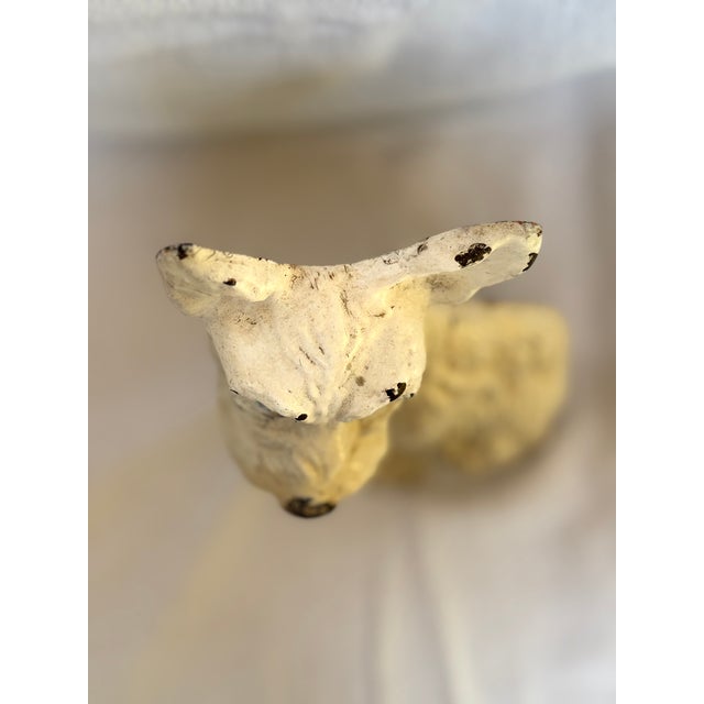 1930s White Scottie Dog Cast Ion Door Stop For Sale - Image 9 of 12