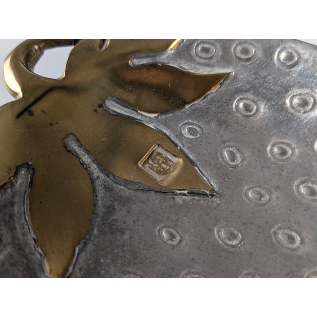 Strawberry Tray in Brass and Aluminum by David Marshall, Spain, 1970s For Sale - Image 12 of 13