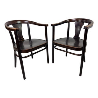 Bentwood Model A 967-F Armchairs by Emanuel von Seidl for Thonet, 1920, Set of 2 For Sale