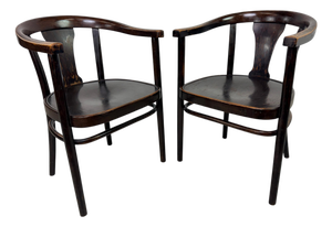Bentwood Model A 967-F Armchairs by Emanuel von Seidl for Thonet, 1920, Set of 2