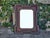 Brown Antique French Tramp Art Mirror with Stepped Corners, circa 1900 For Sale - Image 8 of 12