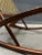 Brown Frederik Kayser Teak and Rope Rocking Chair, Norway For Sale - Image 8 of 11