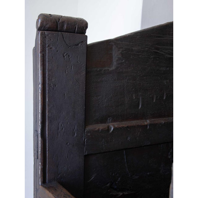 Large Folk Art Bench, 18th Century For Sale - Image 10 of 18